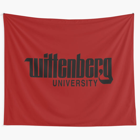 Wittenberg University tapestry with college sports design