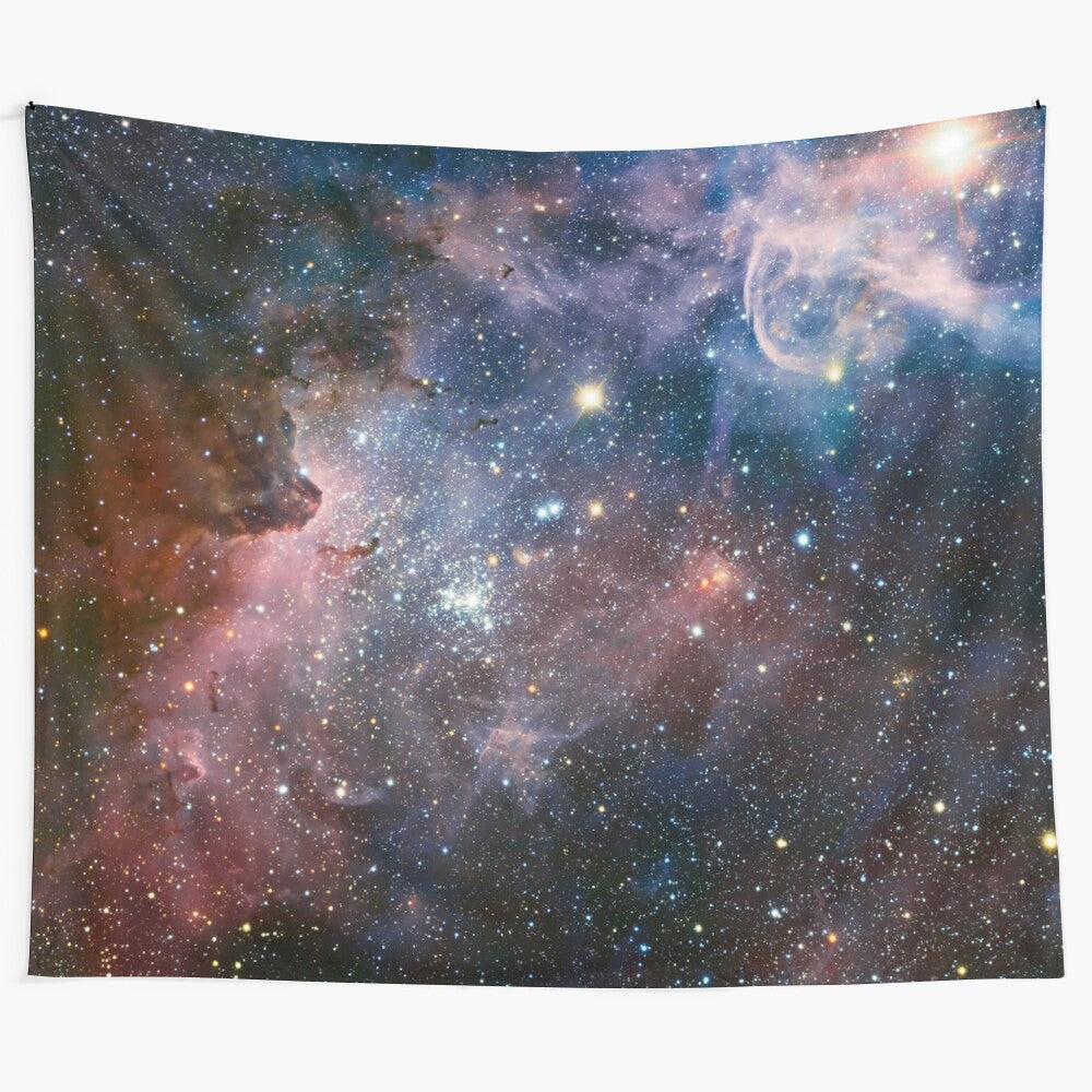 Stunning galaxy and nebula tapestry artwork