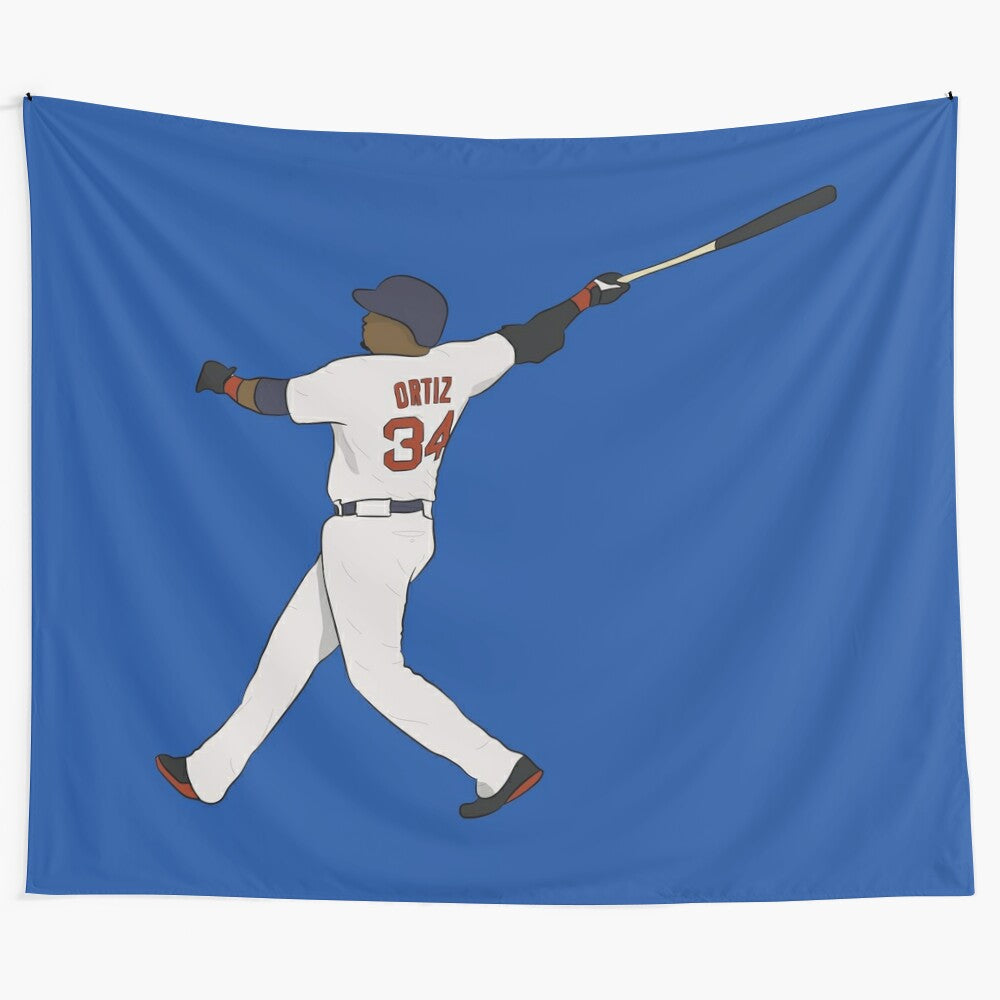 Commemorative Big Papi Tapestry - Celebrating the Legacy of David Ortiz and the Boston Red Sox