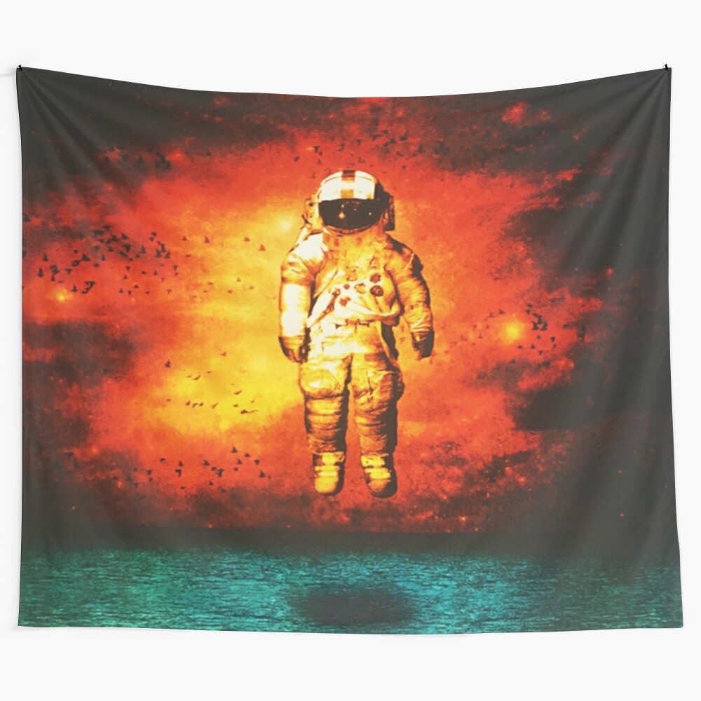 Deja Entendu Tapestry with artistic, music, and nature-inspired design