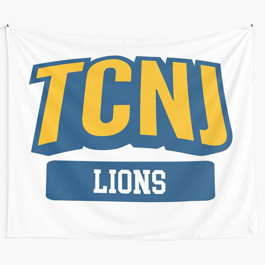 TCNJ Lions-Inspired Collegiate Arch Tapestry Wall Hanging