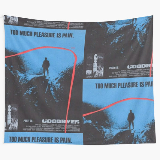 Tapestry featuring the album cover art for Post Malone's "Goodbyes" single