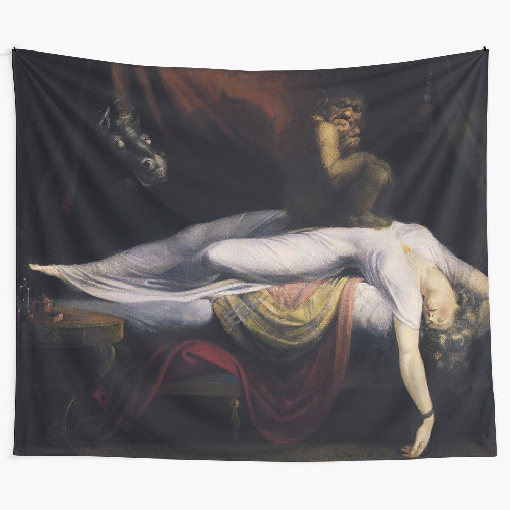 Henry Fuseli's "The Nightmare" inspired tapestry art