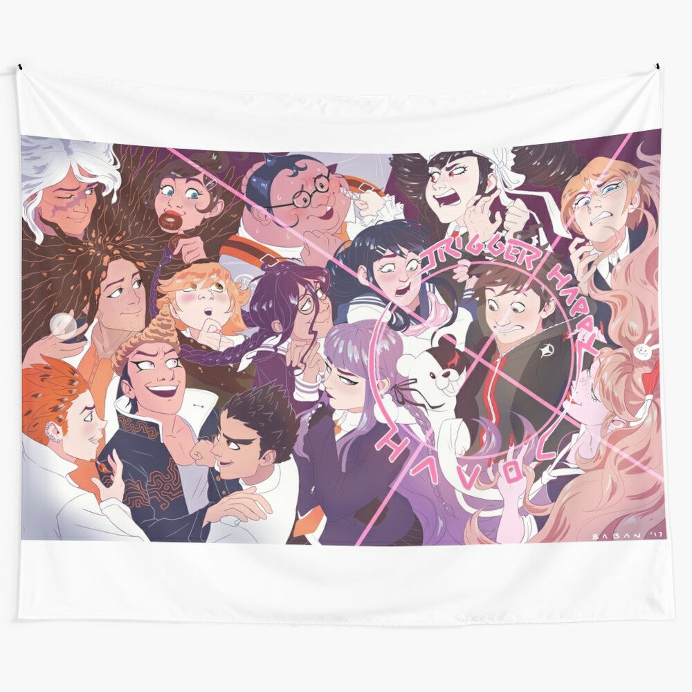 Dangan Ronpa Trigger Happy Havoc Tapestry - Anime Video Game Wall Hanging