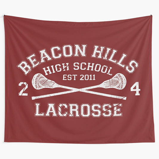 Beacon Hills Lacrosse Themed Tapestry - Inspired by Teen Wolf TV Show