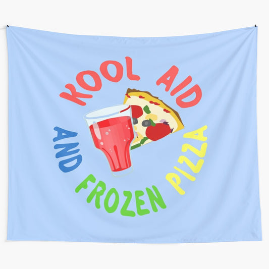 Tapestry featuring the album cover art for Mac Miller's "Kool Aid and Frozen Pizza"