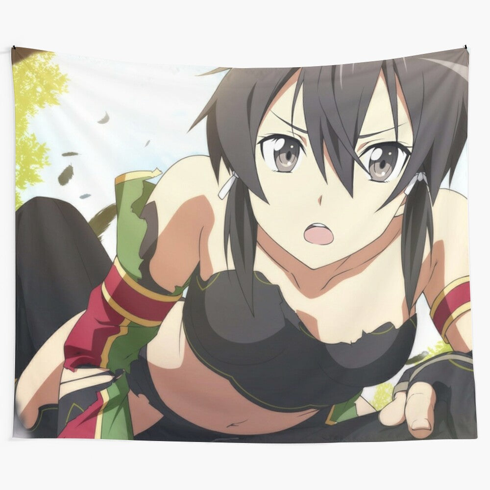 Sinon Anime Girl Tapestry