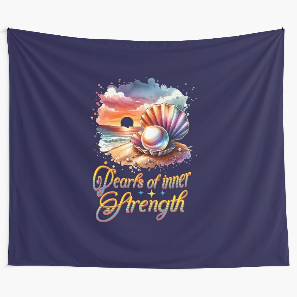 Motivational and inspirational quotes on a floral tapestry design