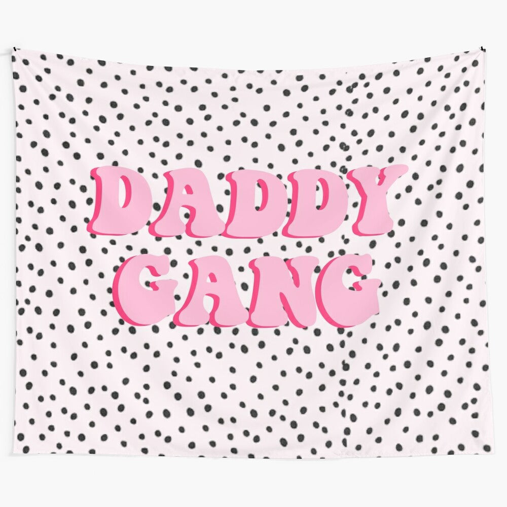 Daddy Gang Inspired Tapestry featuring the Call Her Daddy podcast logo and design elements