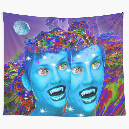 Moon Vampires Tapestry - Cosmic, Otherworldly Science Fiction Home Decor