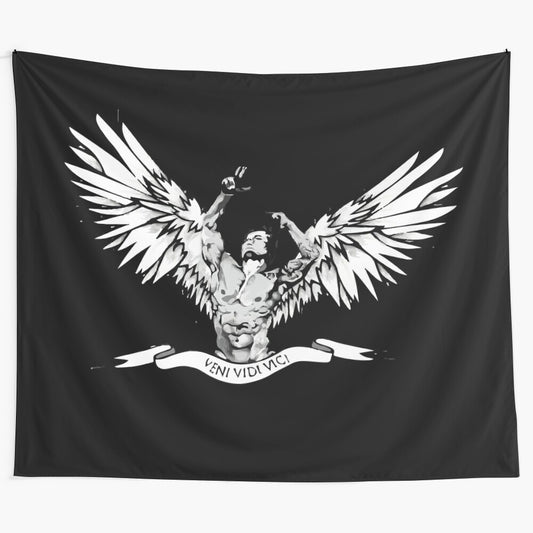 zyzz inspired tapestry featuring a muscular, shirtless figure embodying fitness and motivation