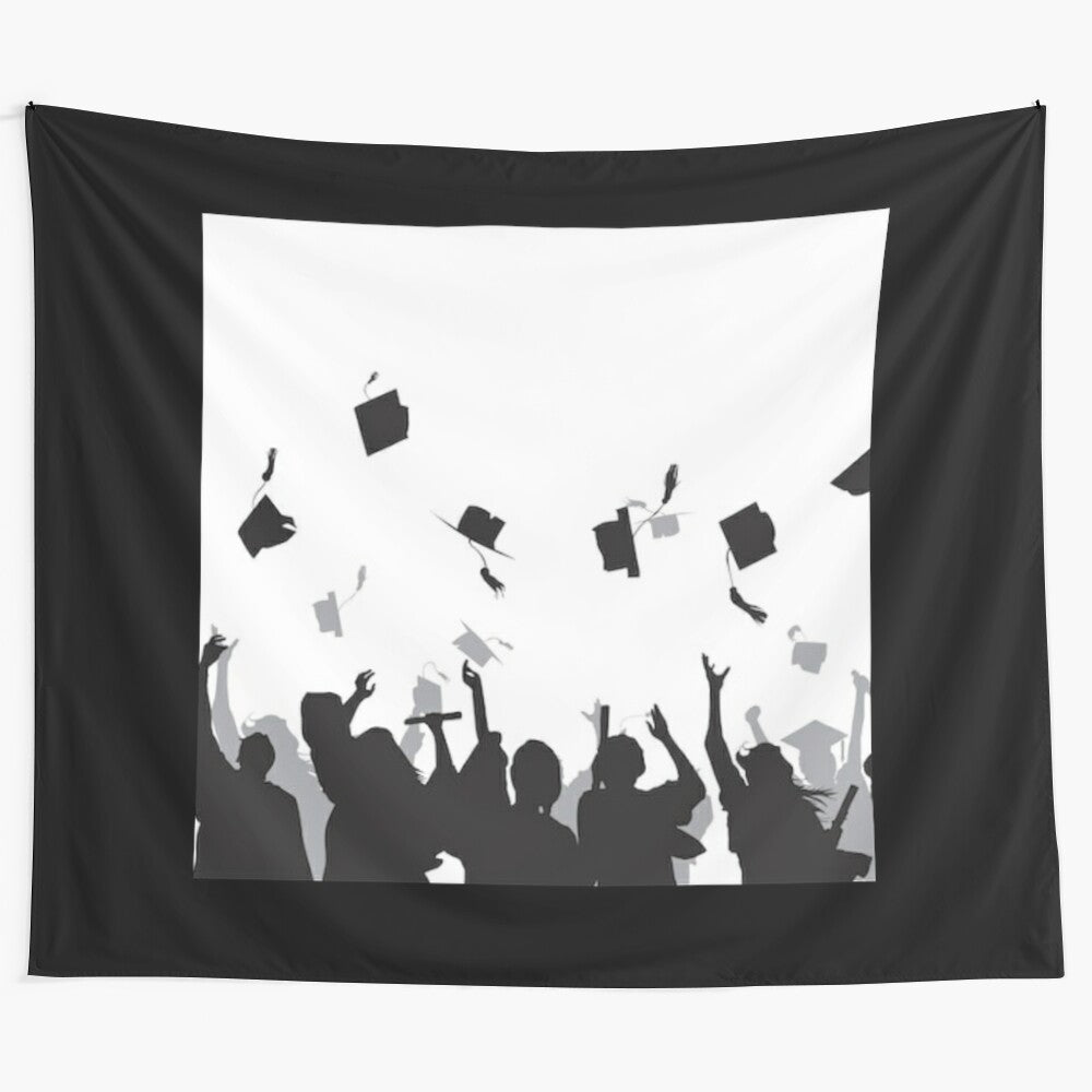 Educational tapestry featuring academic-themed design for classroom decor