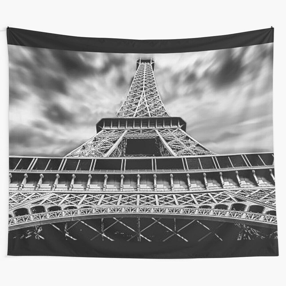 Eiffel Tower tapestry wall art, featuring the iconic Paris landmark