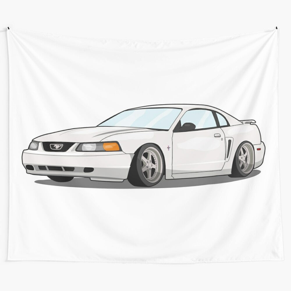 Ford Mustang Newedge drift-inspired tapestry design