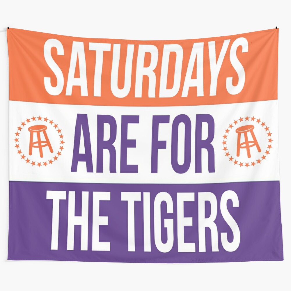 Clemson Tigers Saturdays are for the Tigers Tapestry