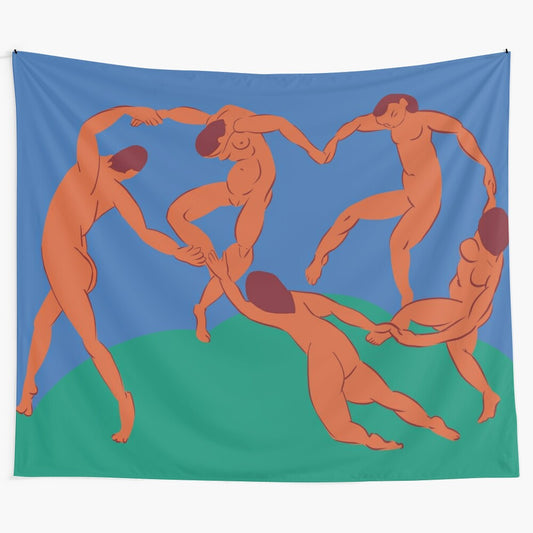 Matisse-inspired abstract artwork depicting dancers in minimal, geometric style