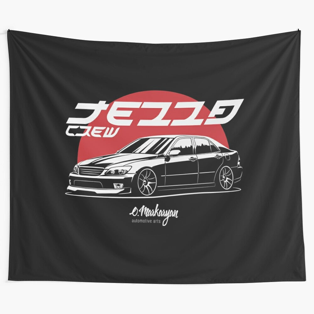 Tezza inspired tapestry featuring the Altezza/IS design for car enthusiasts