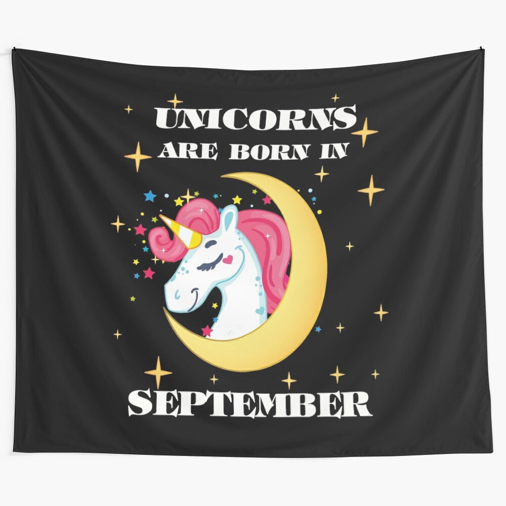 Vibrant unicorn tapestry with a whimsical design for unicorn enthusiasts