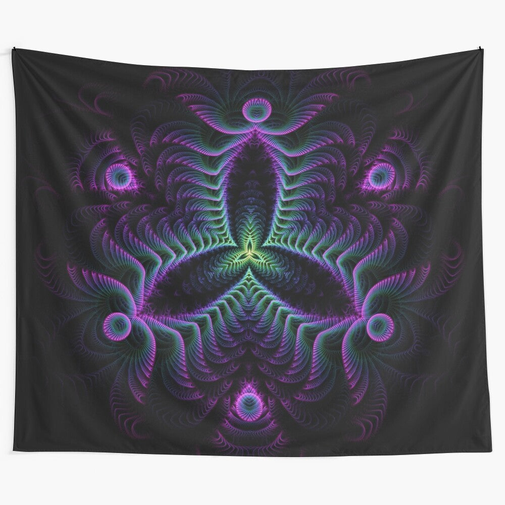 Lucidity Tapestry - Mesmerizing fractal art wall hanging by artist Cameron Gray