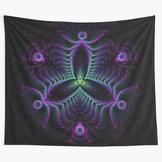 Lucidity Tapestry - Mesmerizing fractal art wall hanging by artist Cameron Gray