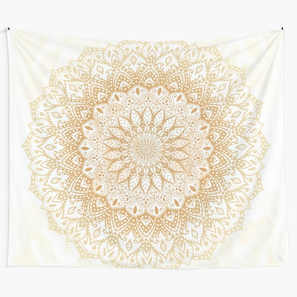 Vibrant bohemian mandala wall hanging for home decoration