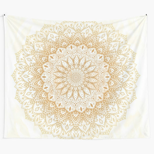 Vibrant bohemian mandala wall hanging for home decoration