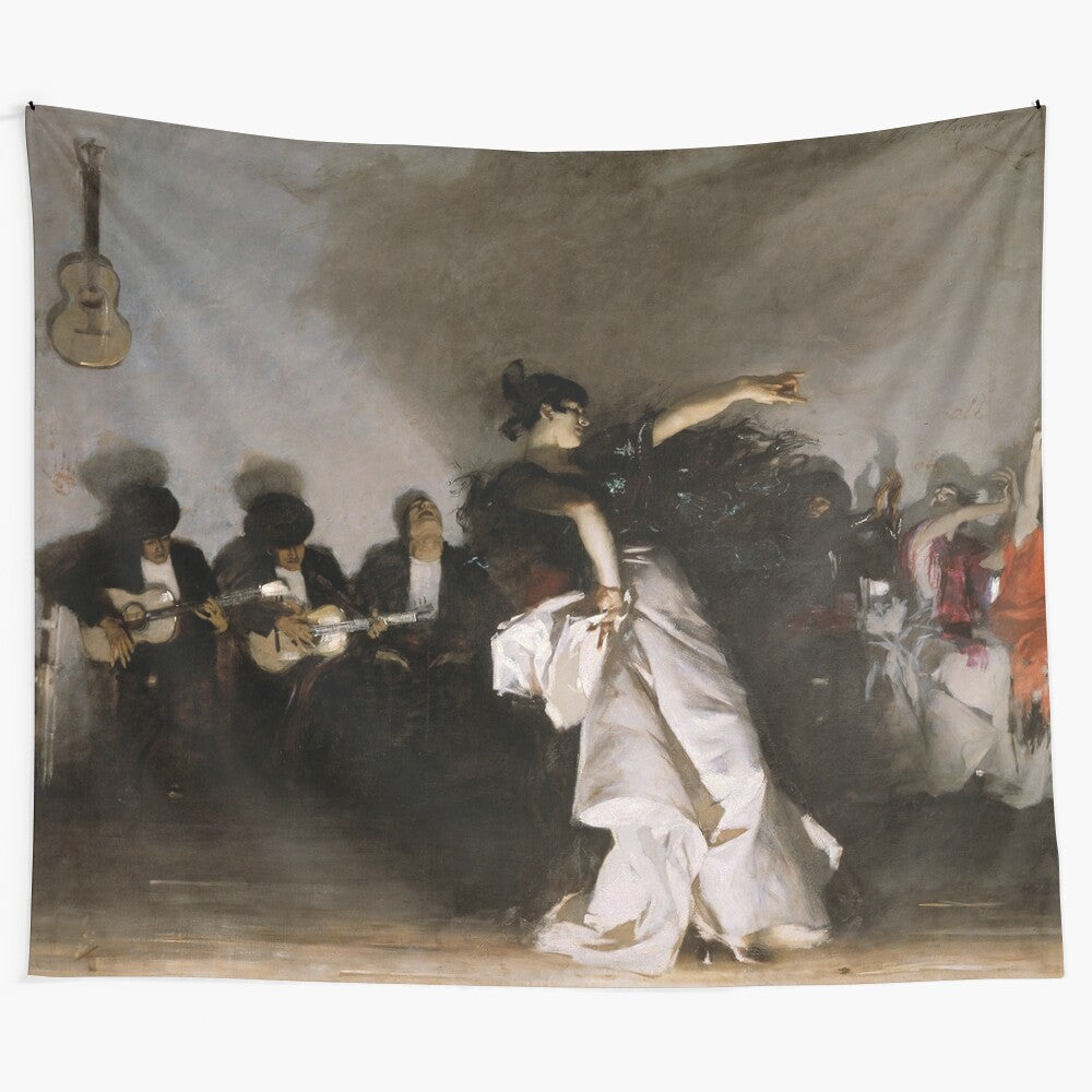 "Spanish Dancer" tapestry featuring the iconic painting by John Singer Sargent