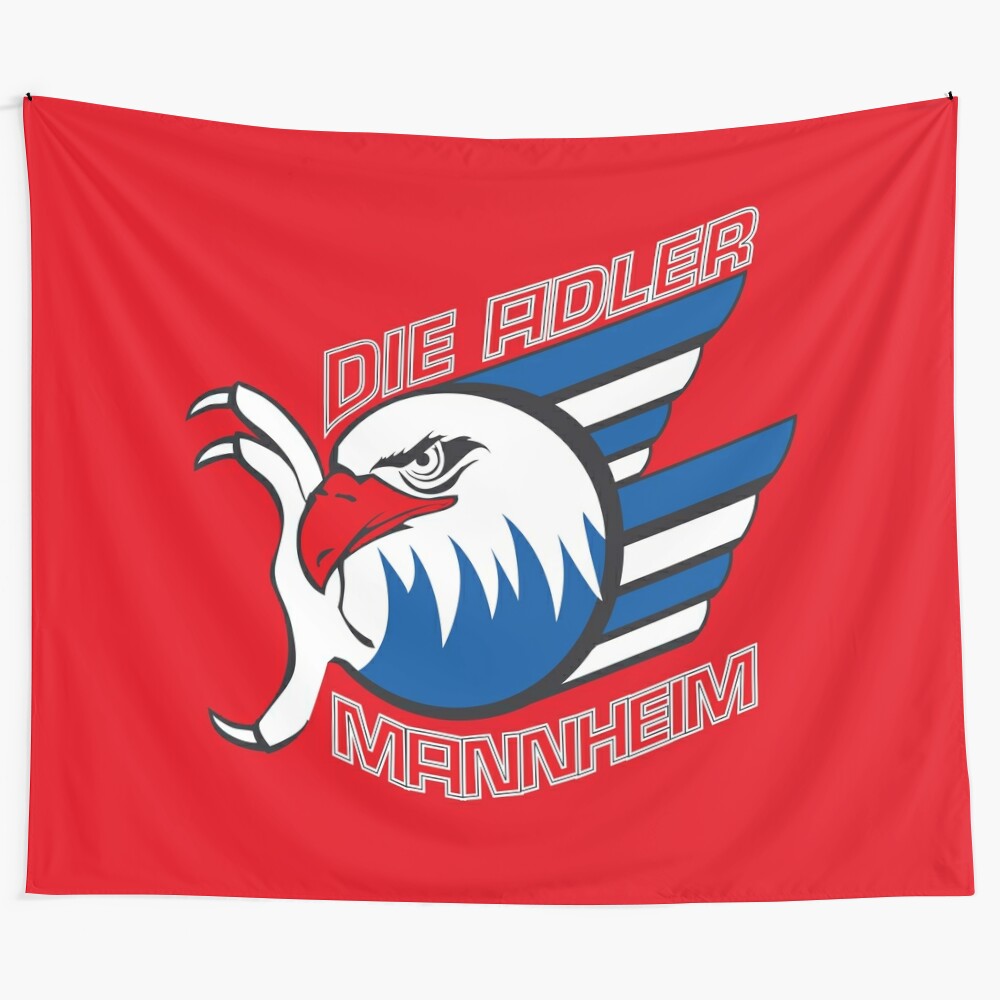 Adler Mannheim hockey tapestry wall decor