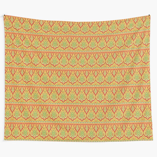 Colorful Thai pattern tapestry for home decor