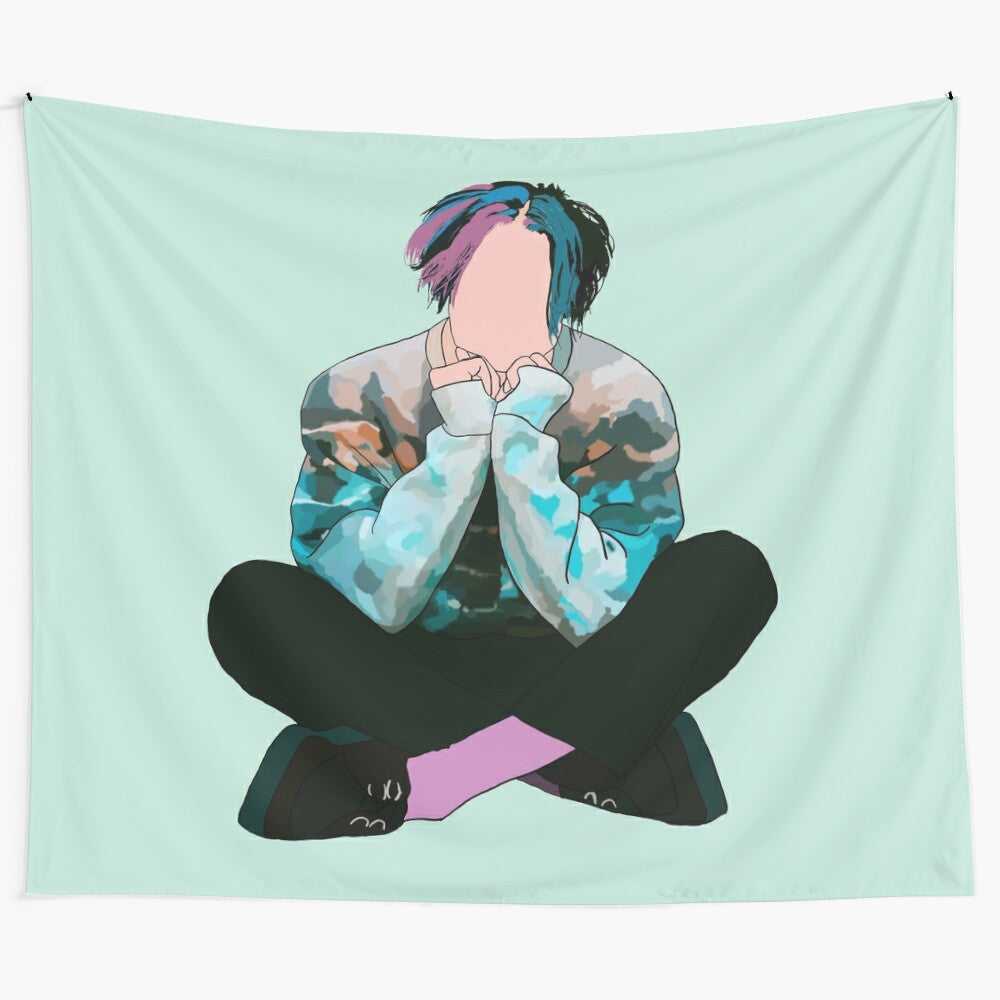 Yungblud Inspired Tapestry - Unique Music Artwork for Punk and Alternative Rock Fans