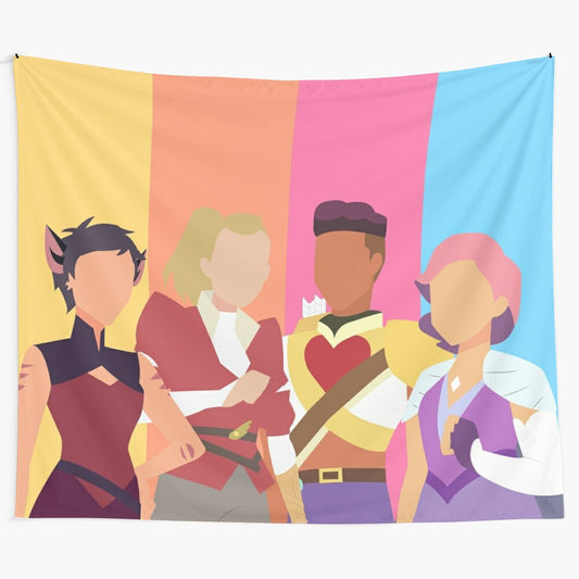 Etheria's Best Friend Squad - She-Ra and the Princesses of Power Fan Art Tapestry