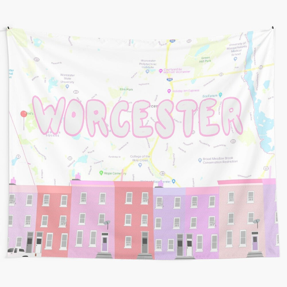 Worcester Tapestry featuring the city of Worcester, Massachusetts