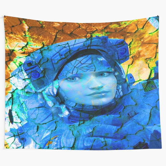 Astronaut Disintegration Tapestry - Cosmic Space Artwork