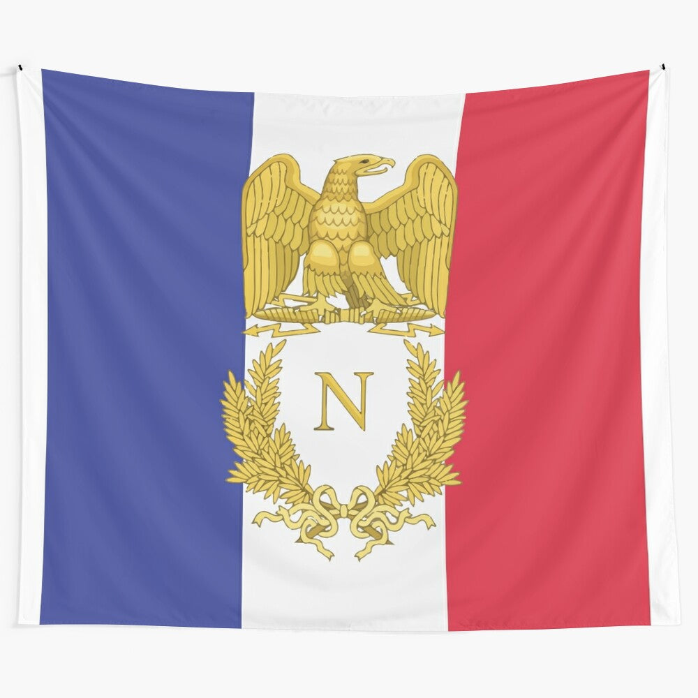 Napoleon Bonaparte French Flag Tapestry Wall Art