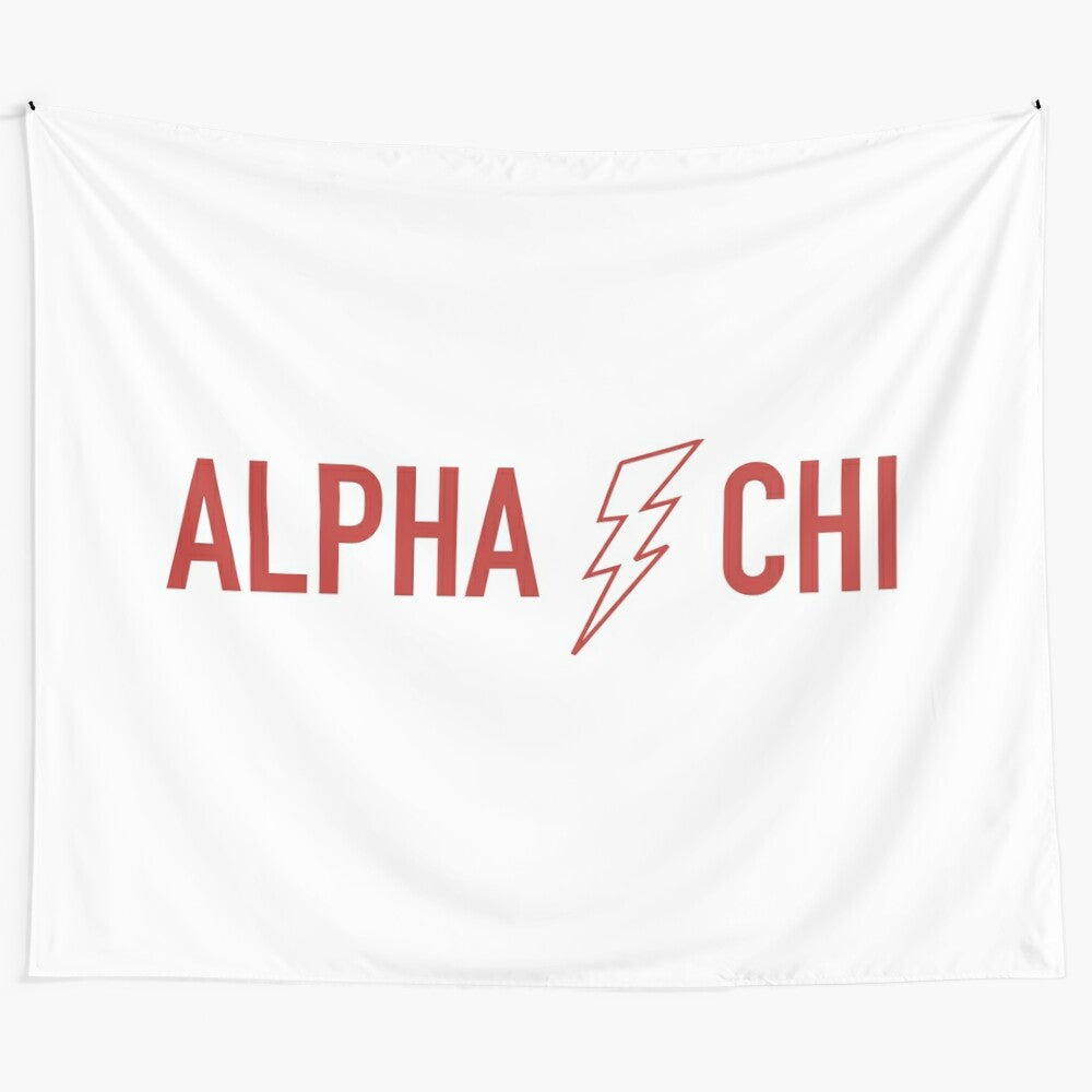 Alpha Chi Omega Lightning Bolt Tapestry