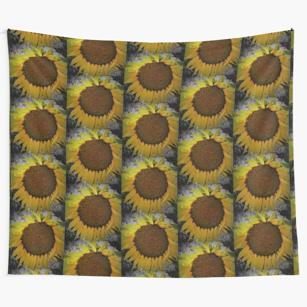 Vibrant sunflower tapestry with yellow flowers and joy