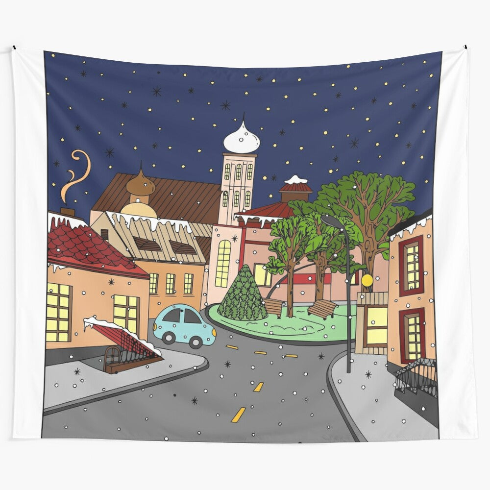 Elegant places tapestry featuring a beautiful landscape design