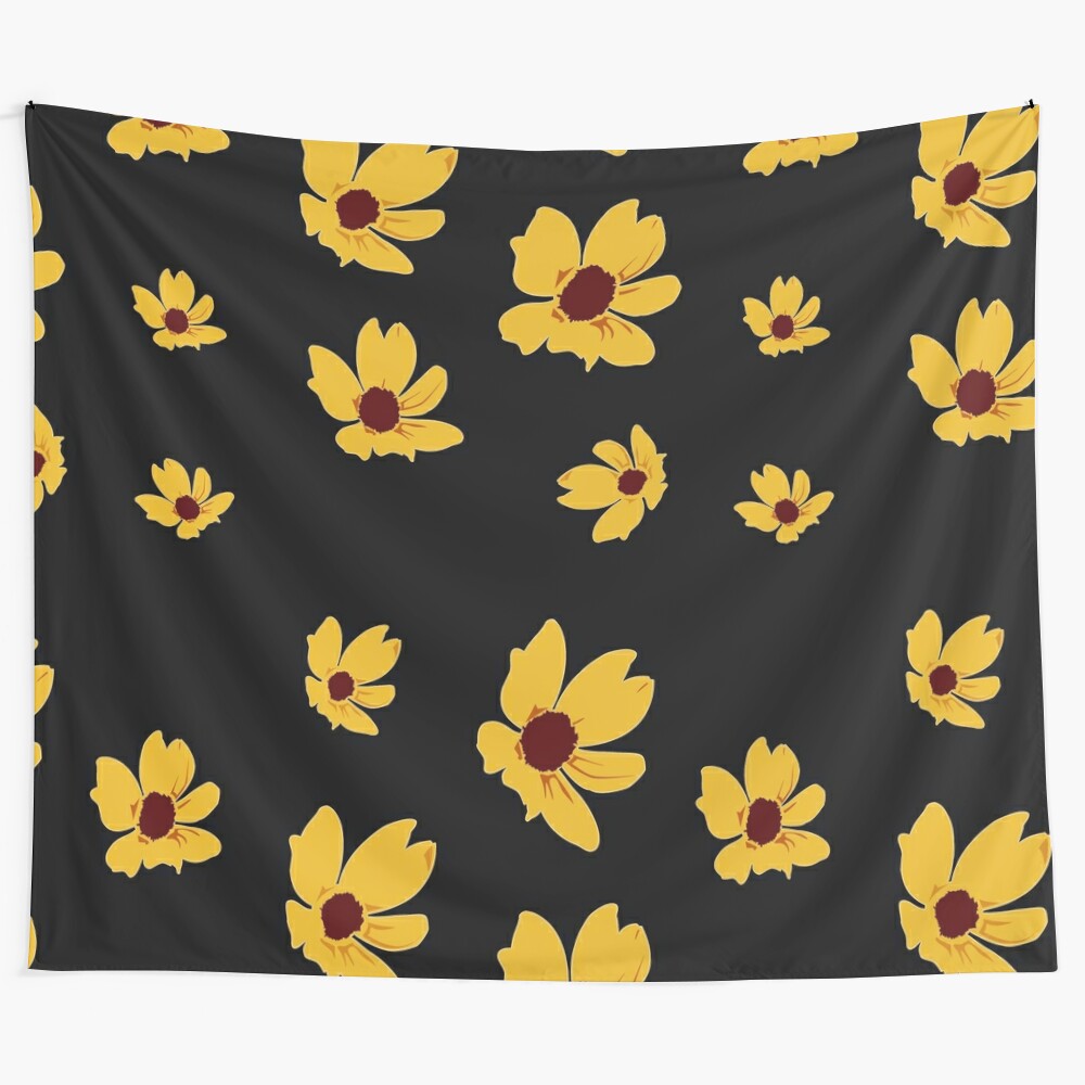 A stunning sunflower pattern tapestry for home decor