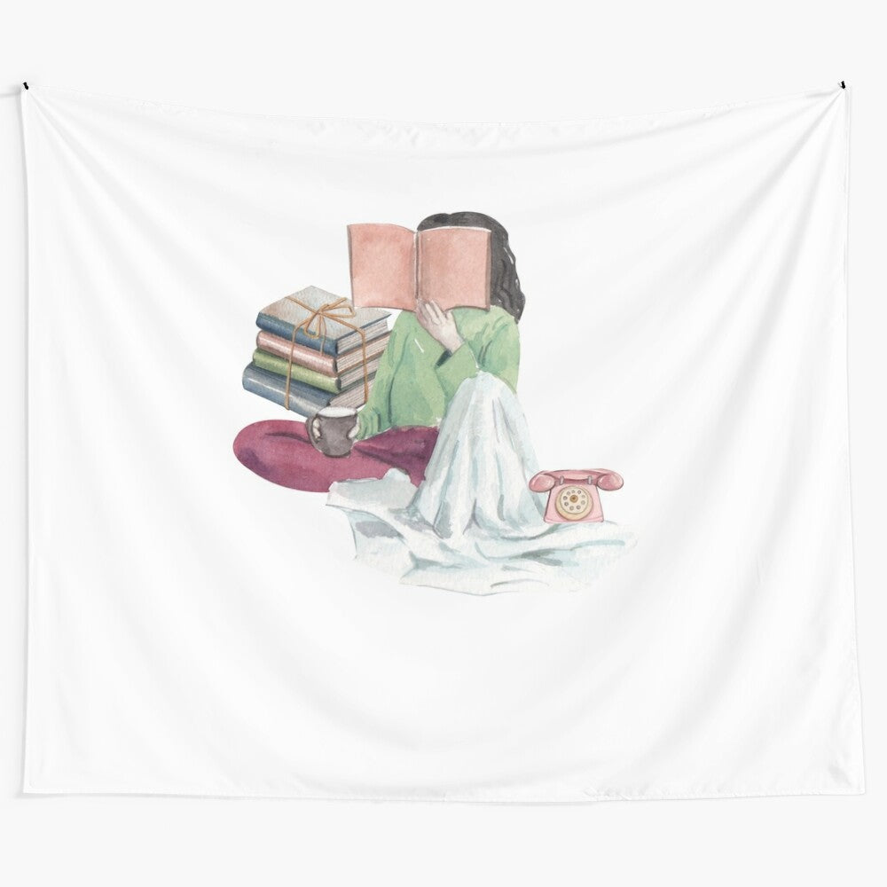 Books, coffee, and more tapestry design