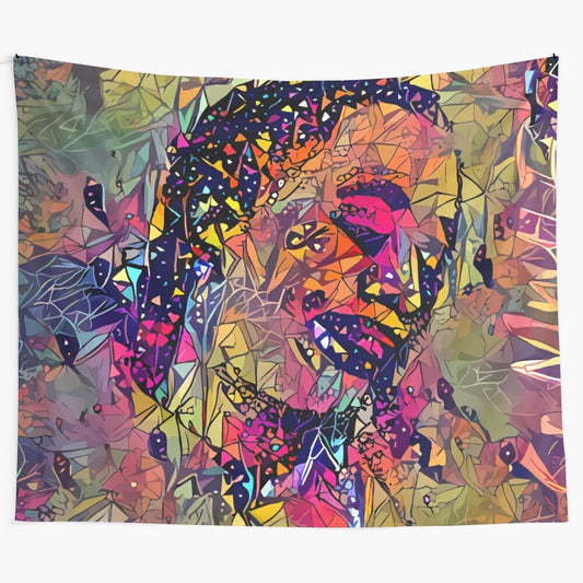 Colorful abstract vector art tapestry inspired by the album "So Much Fun" by rapper Young Thug