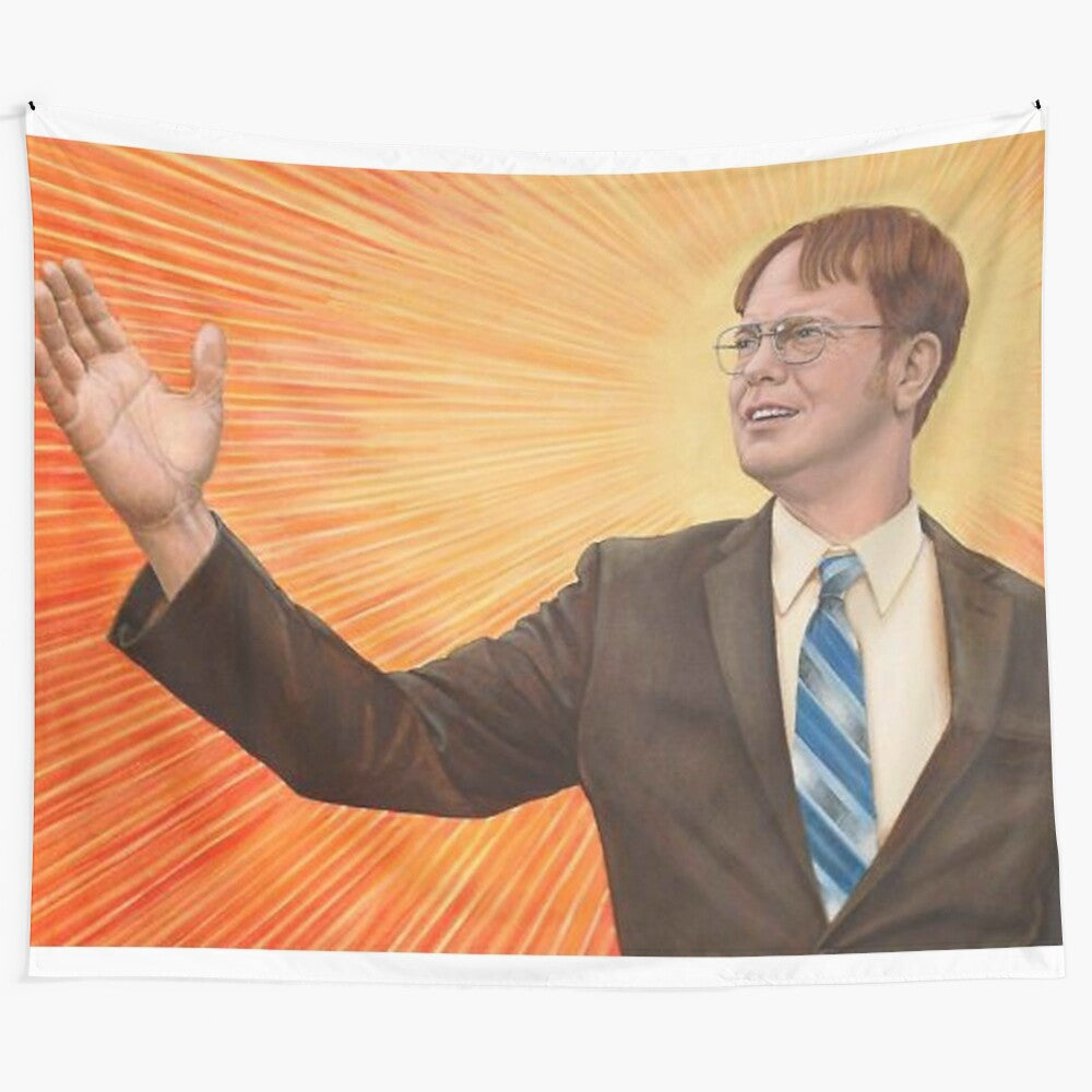 Dwight Schrute The Office Inspired Tapestry Wall Hanging