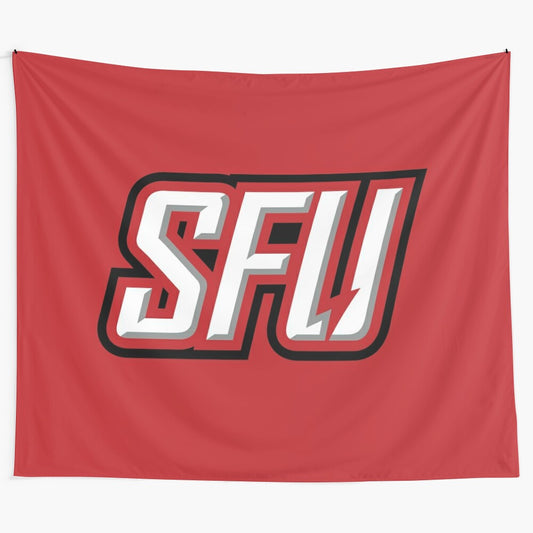 Saint Francis Red Flash Sports-Themed Tapestry