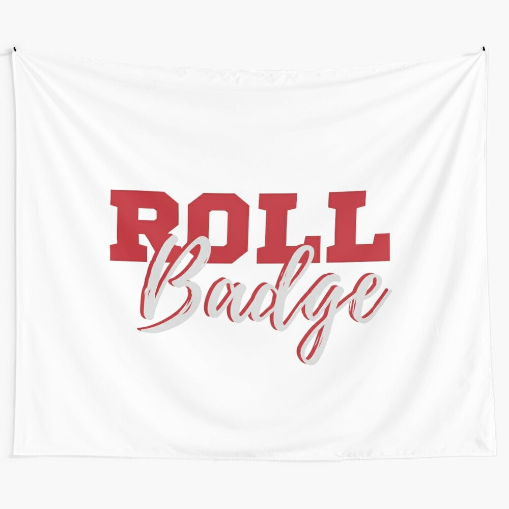 University of Wisconsin Badgers Roll Badge Tapestry