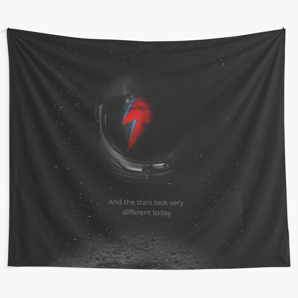 Retro sci-fi 'Space Odd' inspired tapestry with cosmic, spacey graphics