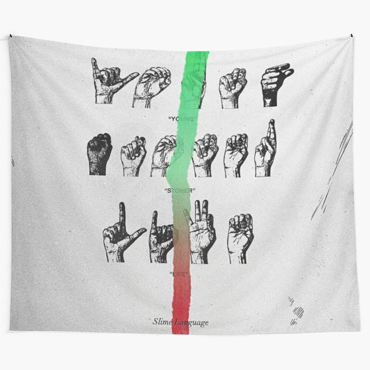 Young Thug Slime Language Tapestry Wall Art