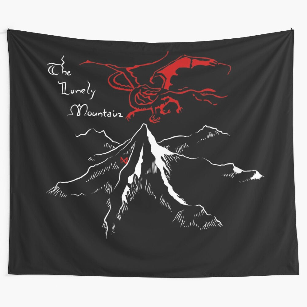 The Lonely Mountain Tapestry - Middle Earth Inspired Artwork