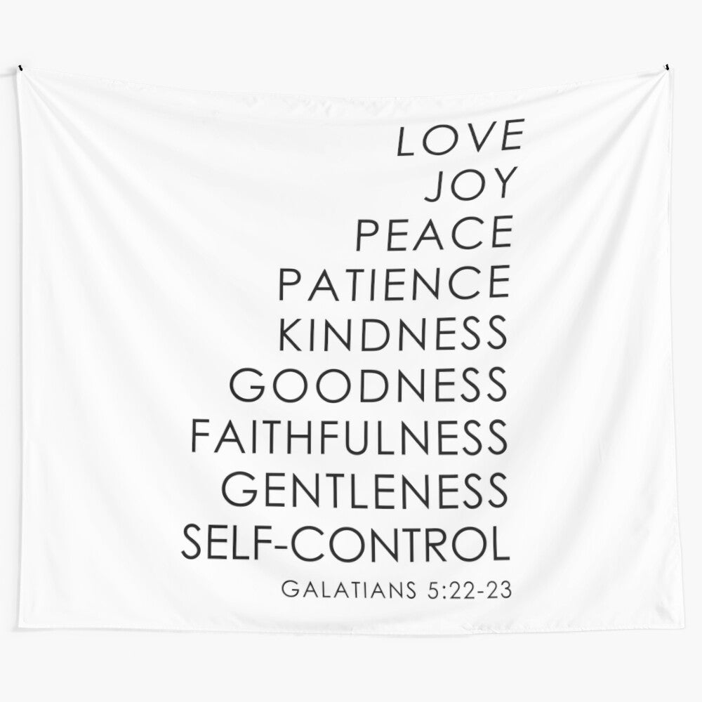 Inspirational "Love, Joy, Peace" Christian Tapestry