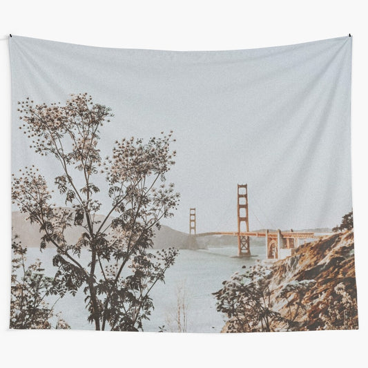 Minimalist San Francisco California Tapestry Wall Art