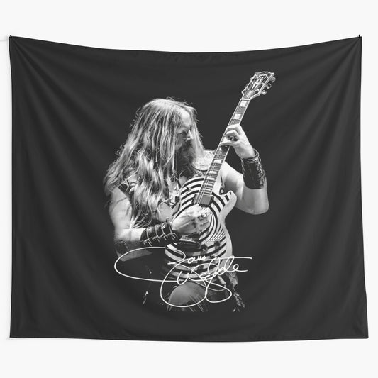 Zakk Wylde inspired American guitarist, singer, and songwriter tapestry