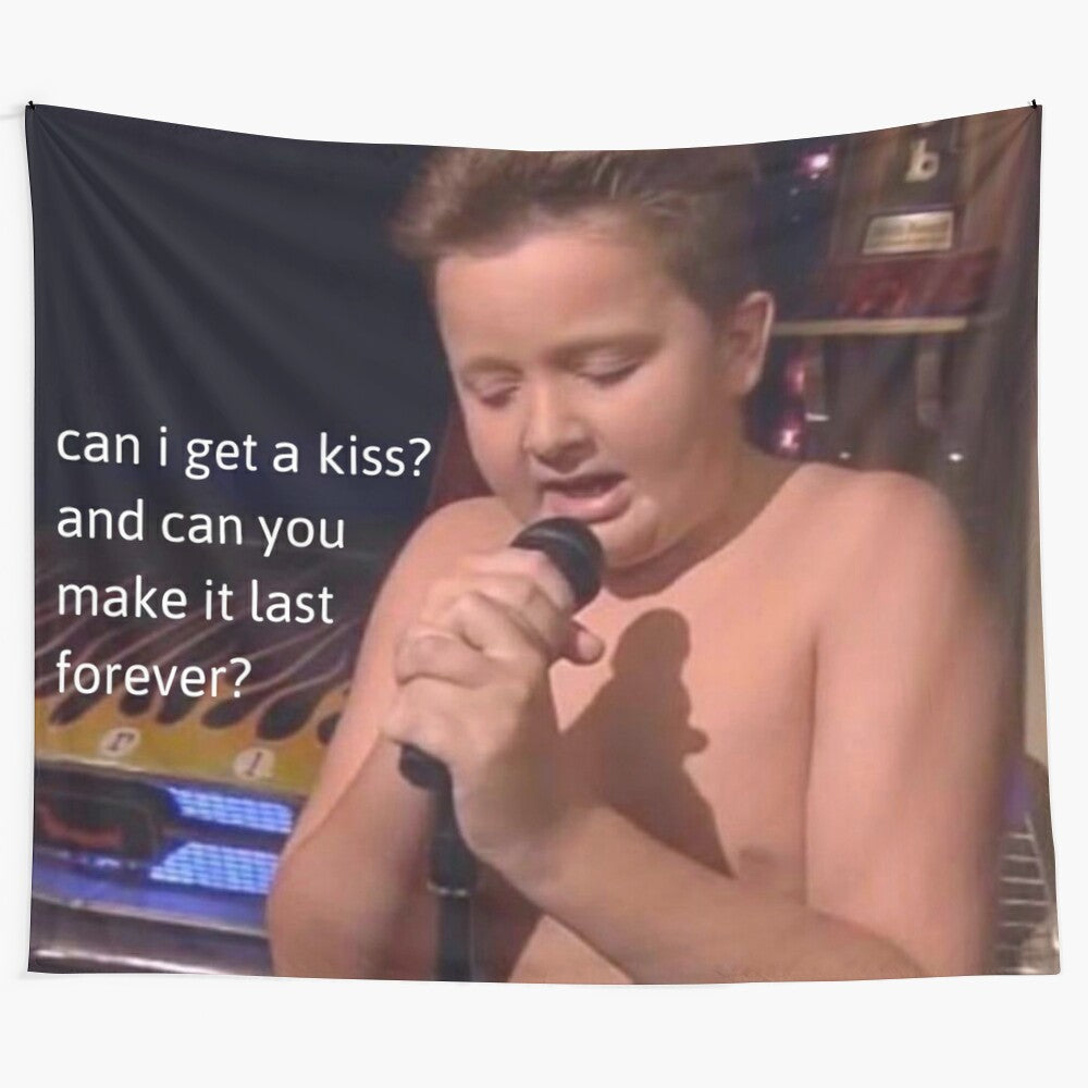 Gibby from iCarly fan art tapestry for college dorm decor